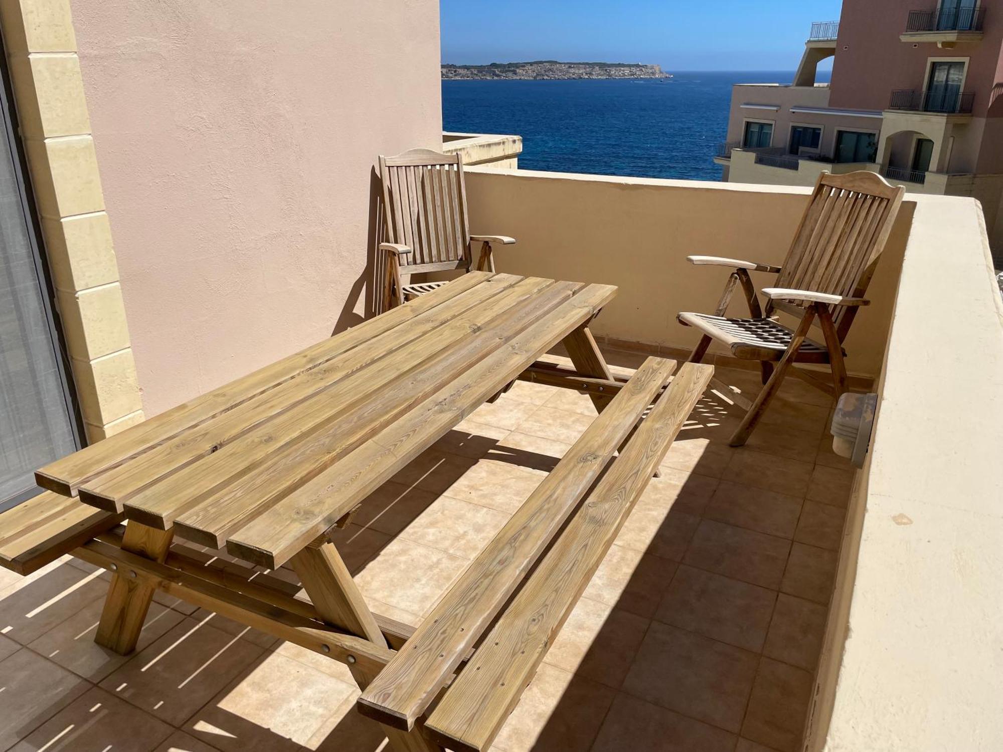 Spacious Luxurious Apartment With Seaview Mellieħa Rom bilde